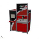 Laser marking machine for rounded pannel with big dimen...